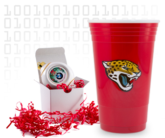 plastic cup with digital heat transfer product decoration